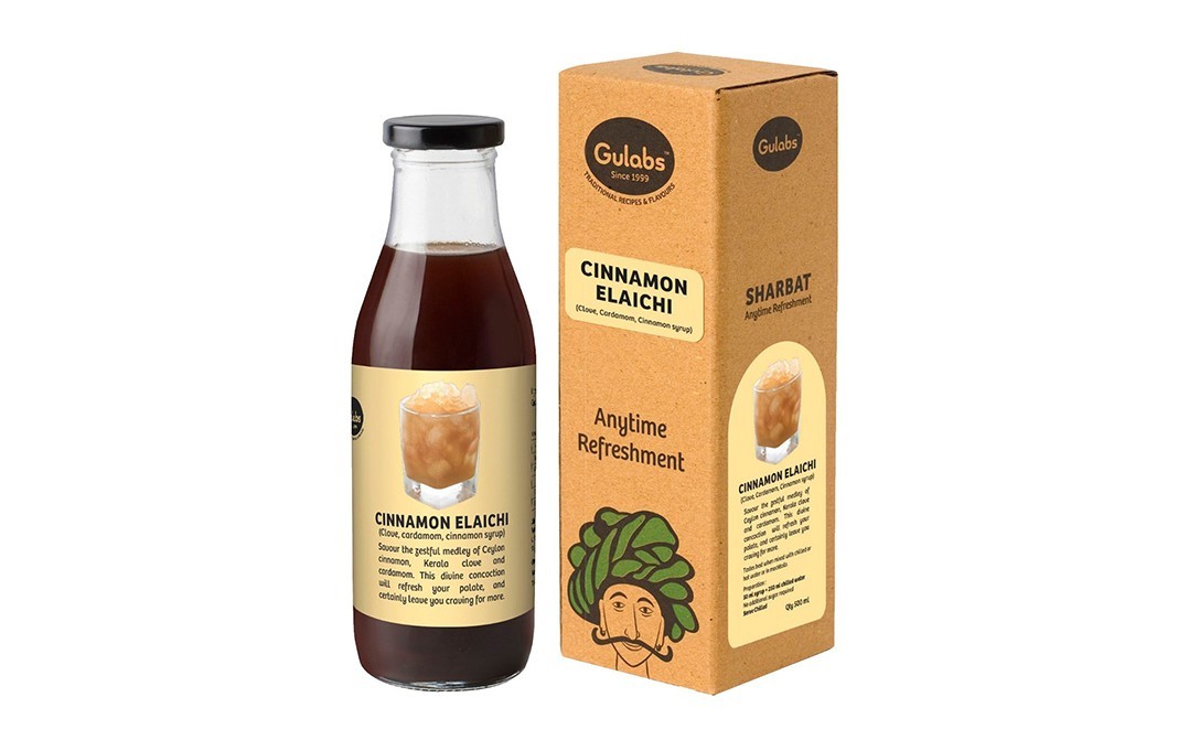 Gulabs Cinnamon Elaichi (Clove, Cardamom, Cinnamon syrup)   Box  500 millilitre